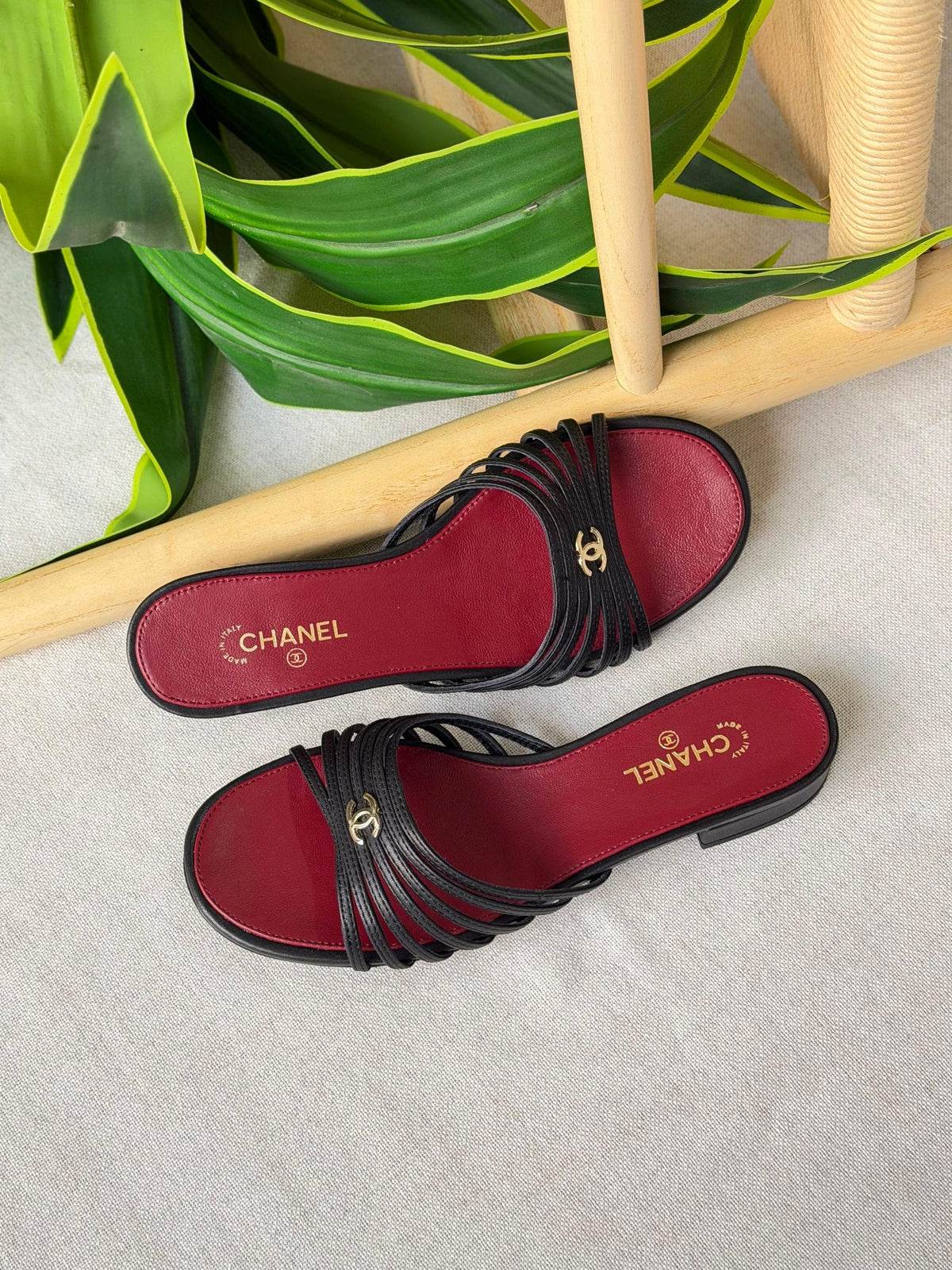 Chanel Goatskin Multi-Strap Flat