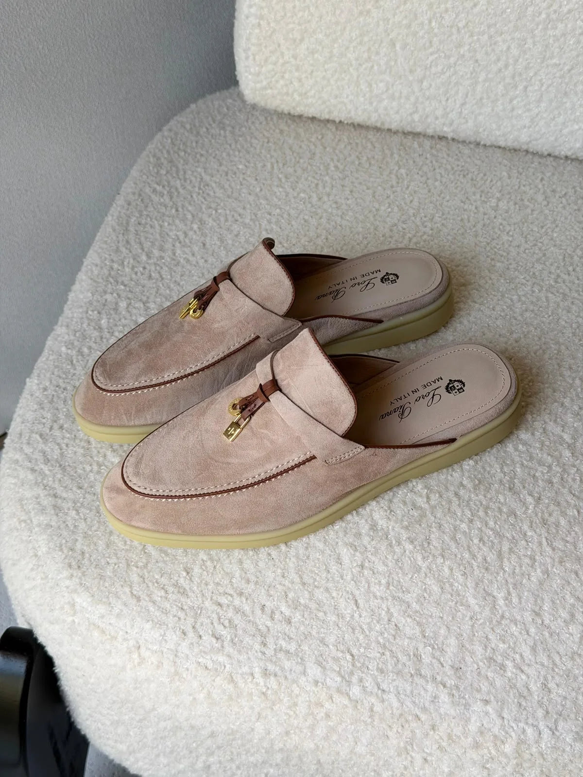 Loro Piana Babouche Charms Flat.