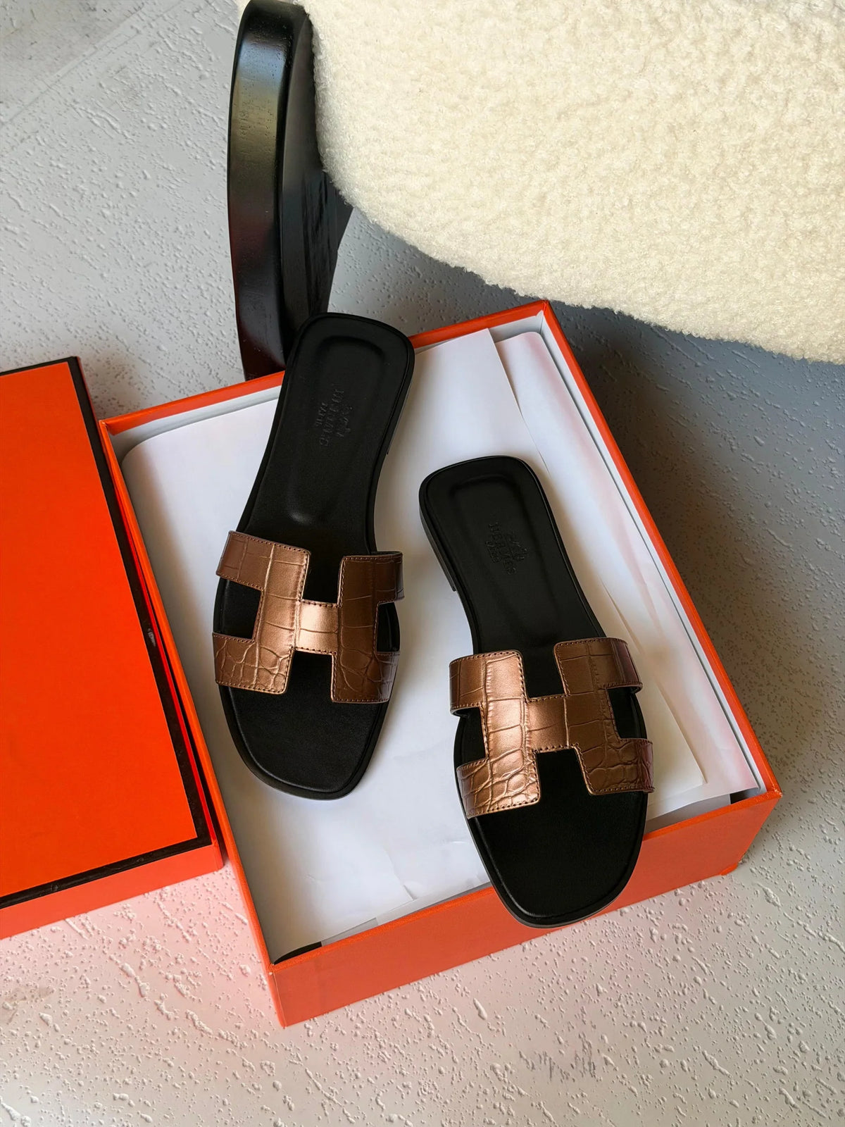 Hermes Oran Sandals