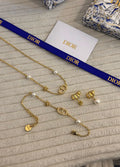 FENDI O'Lock-motif Crystal Earrings | Gold