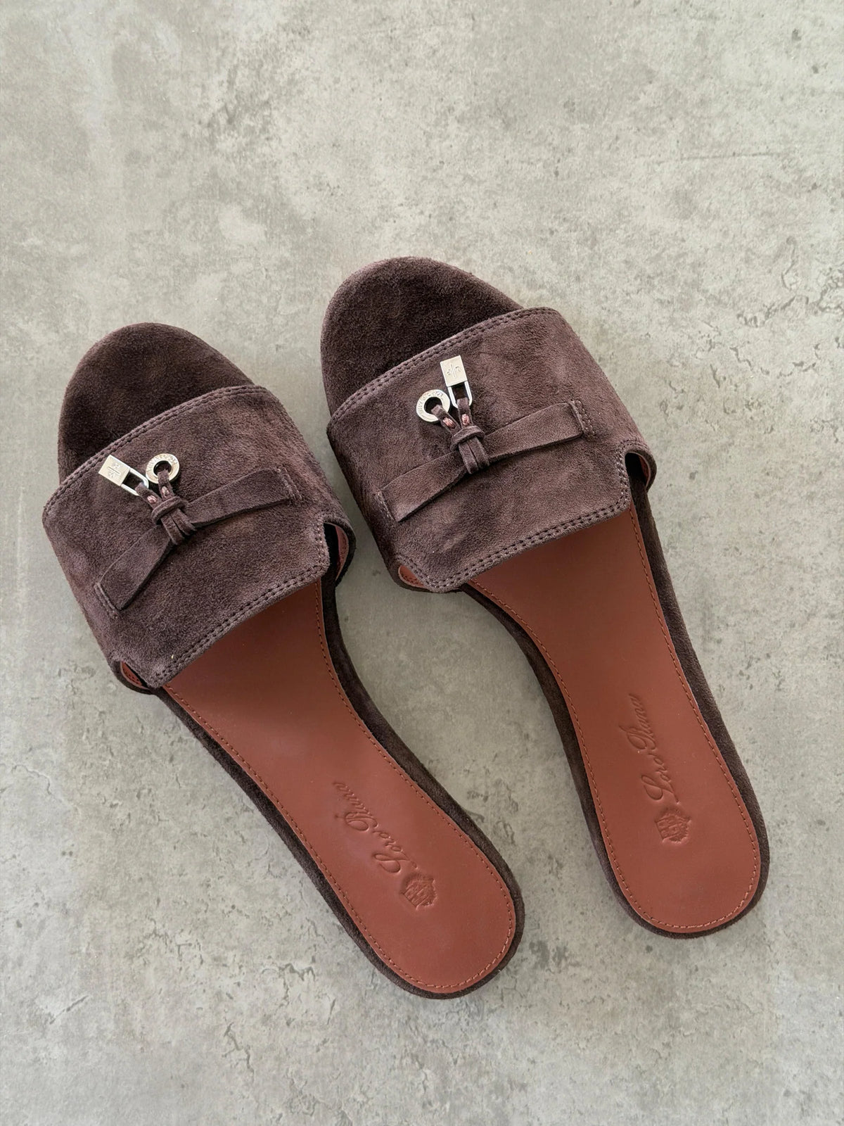 Loro Piana brown Summer Charms Flats