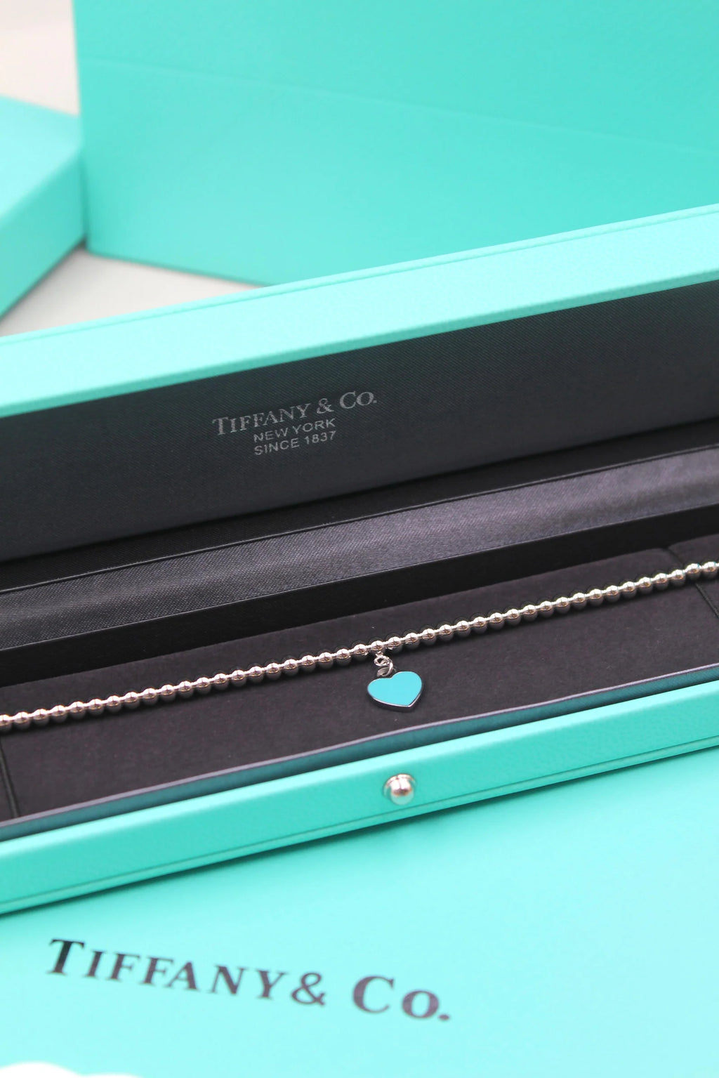 TIFFANY & CO Mini Heart Tag Bead Bracelet