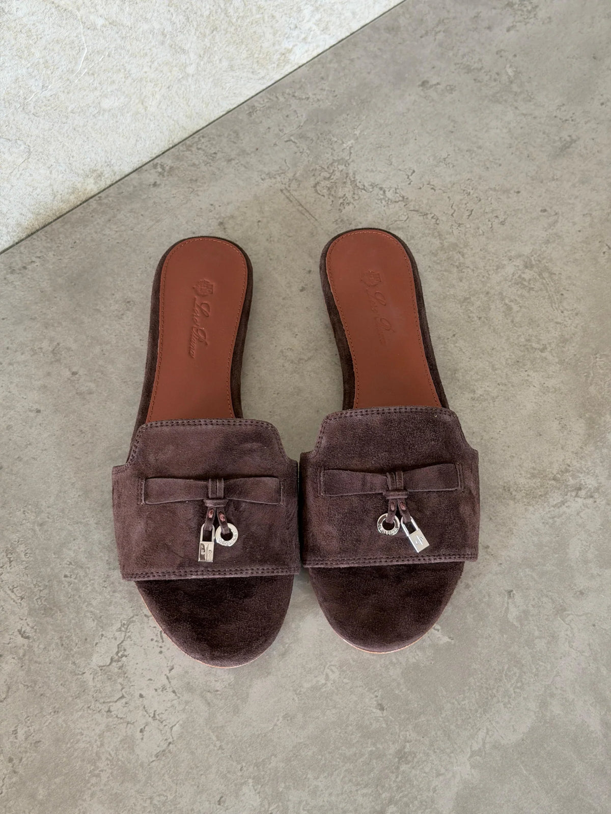 Loro Piana brown Summer Charms Flats