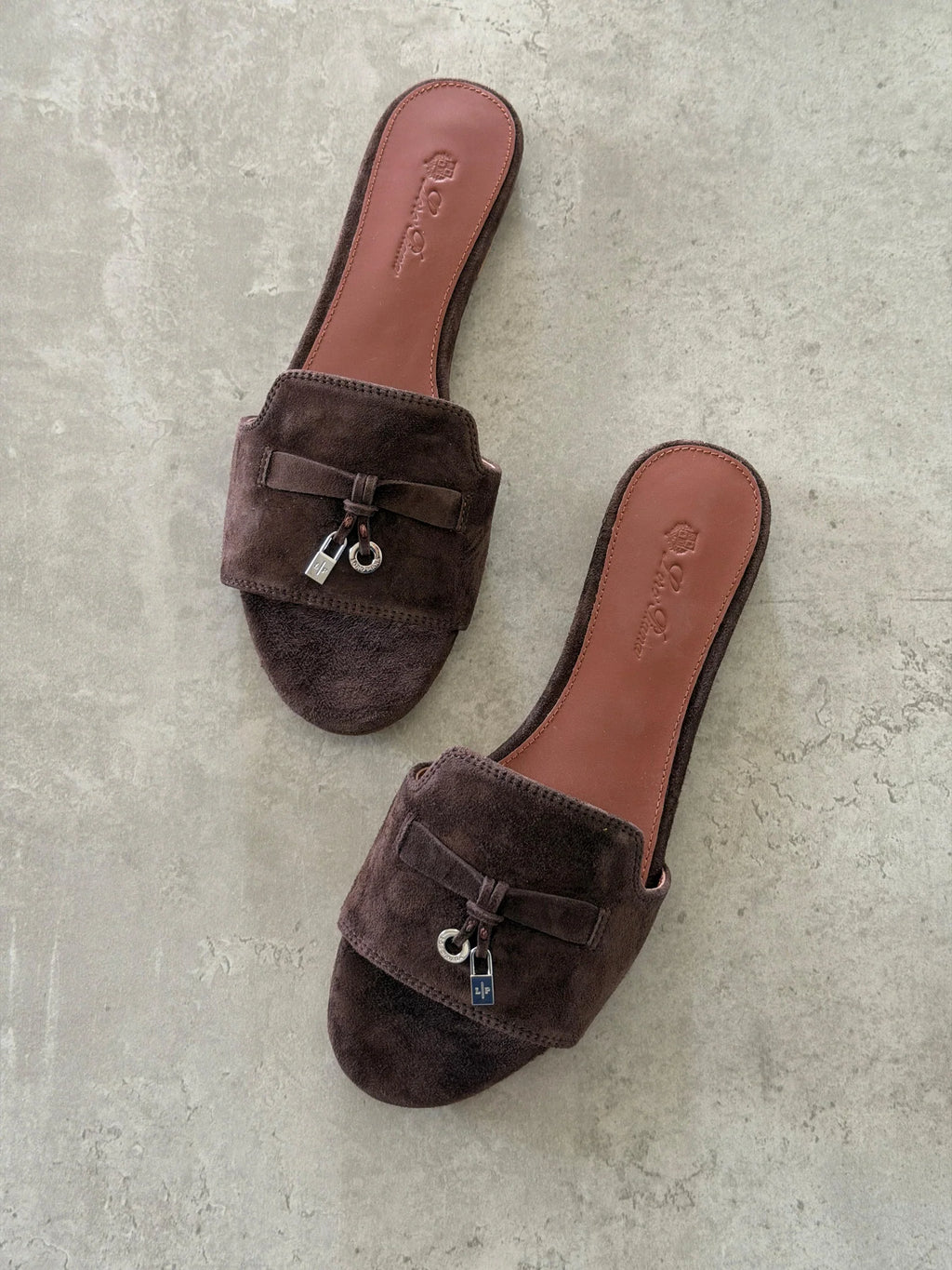 Loro Piana brown Summer Charms Flats
