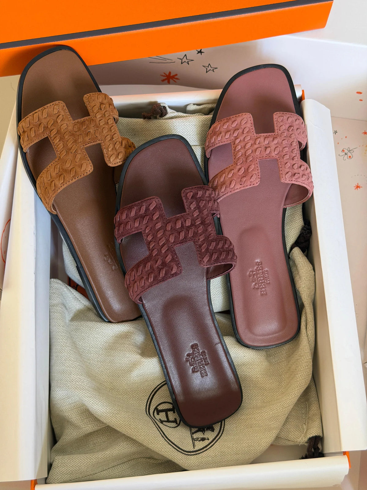 Hermes Oran Strass Sandal