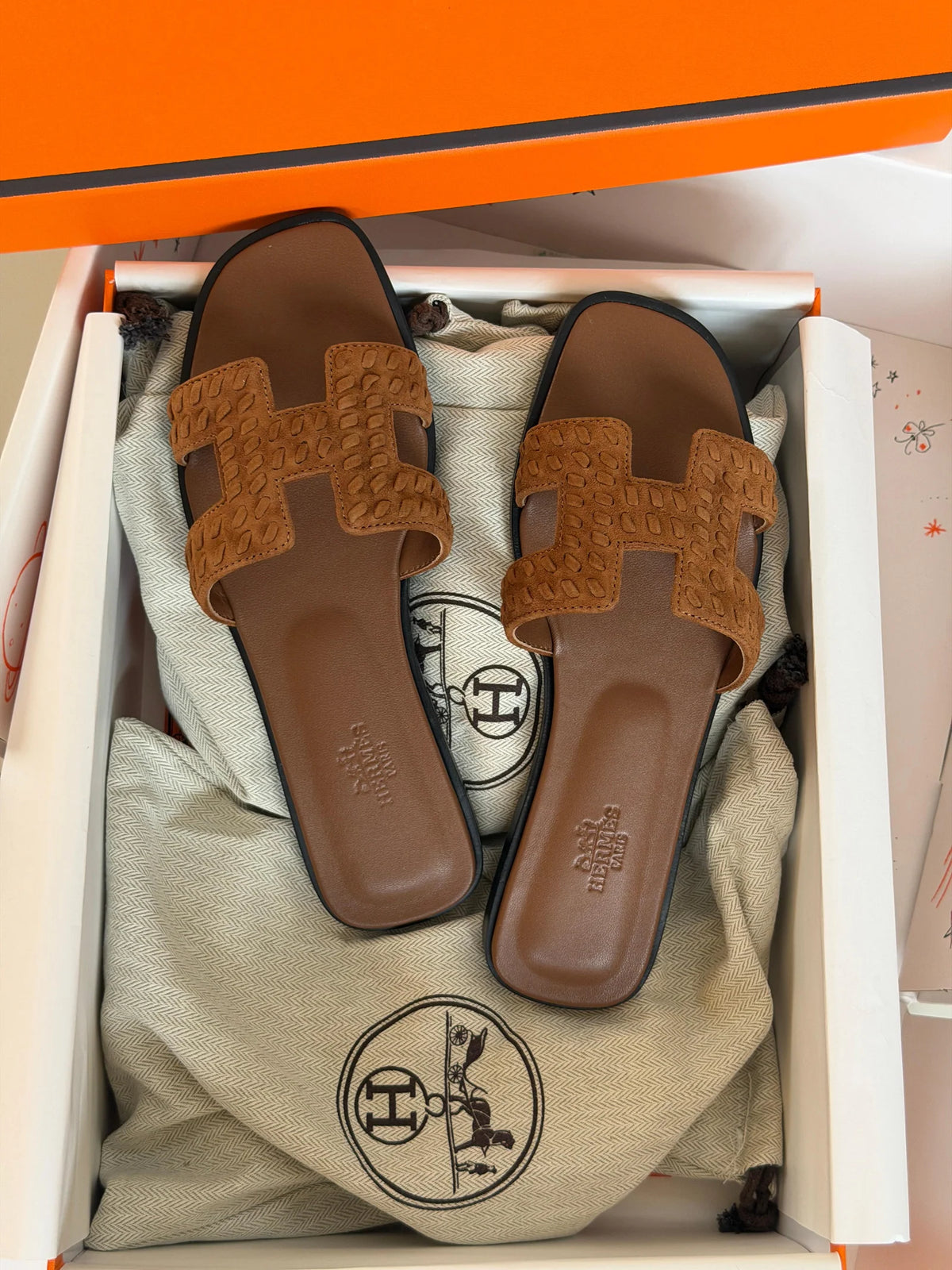 Hermes Oran Strass Sandal