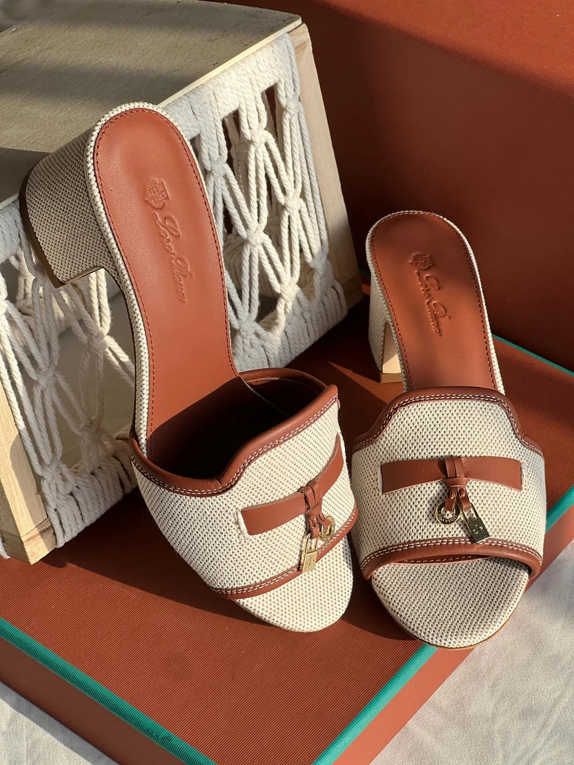 Loro Piana Brown Summer Charms 55 Sandals