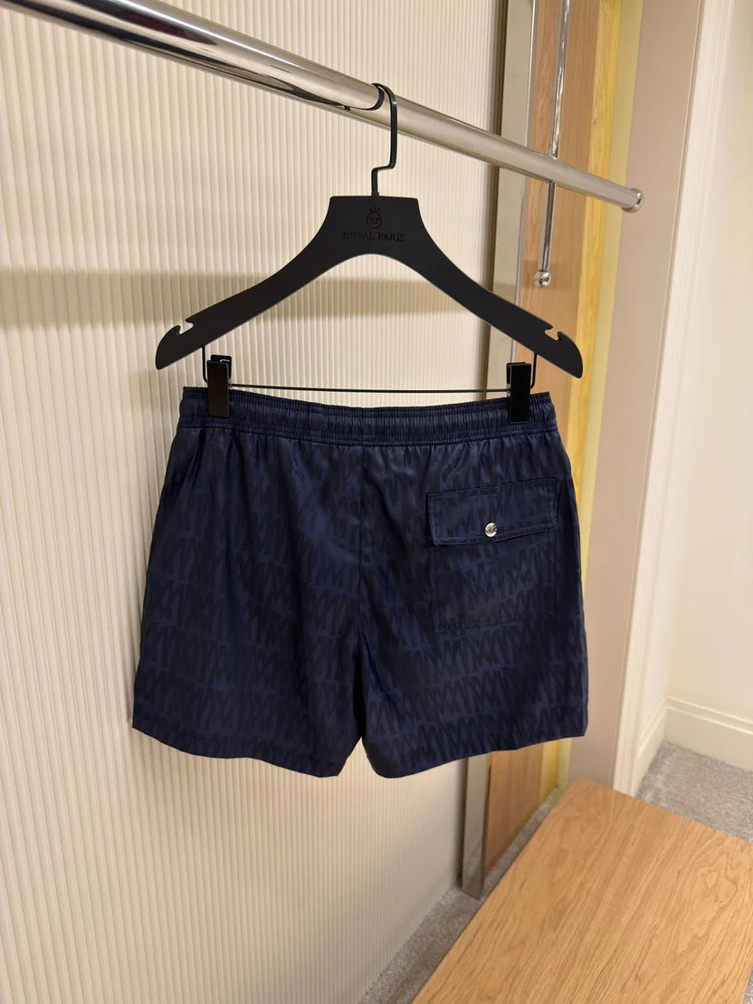 Moncler Brown All-over Monogram Swim Shorts