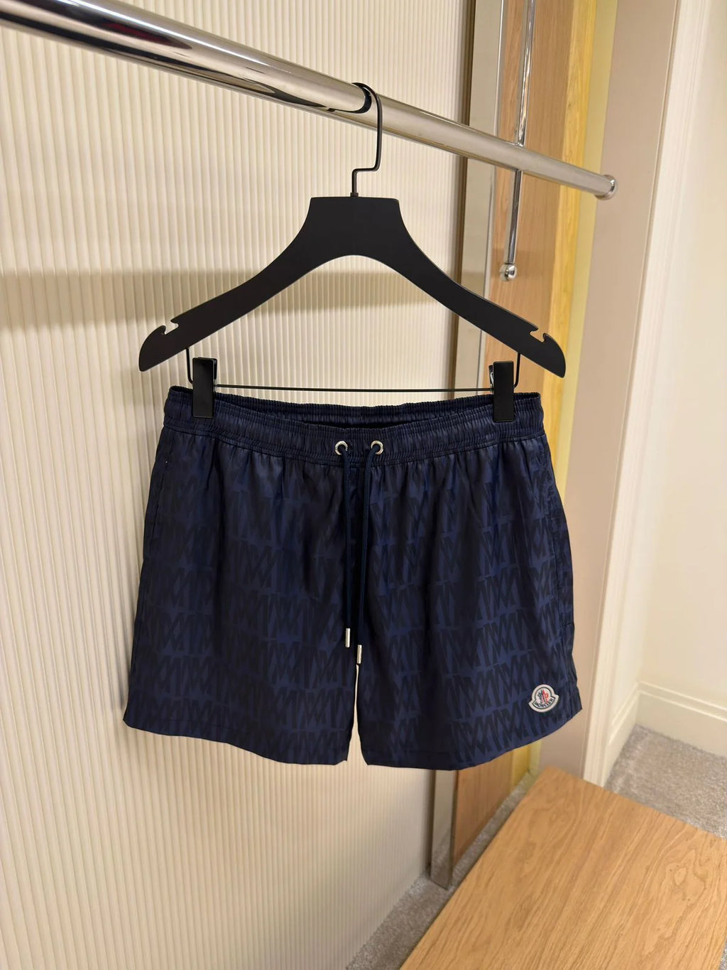 Moncler Brown All-over Monogram Swim Shorts