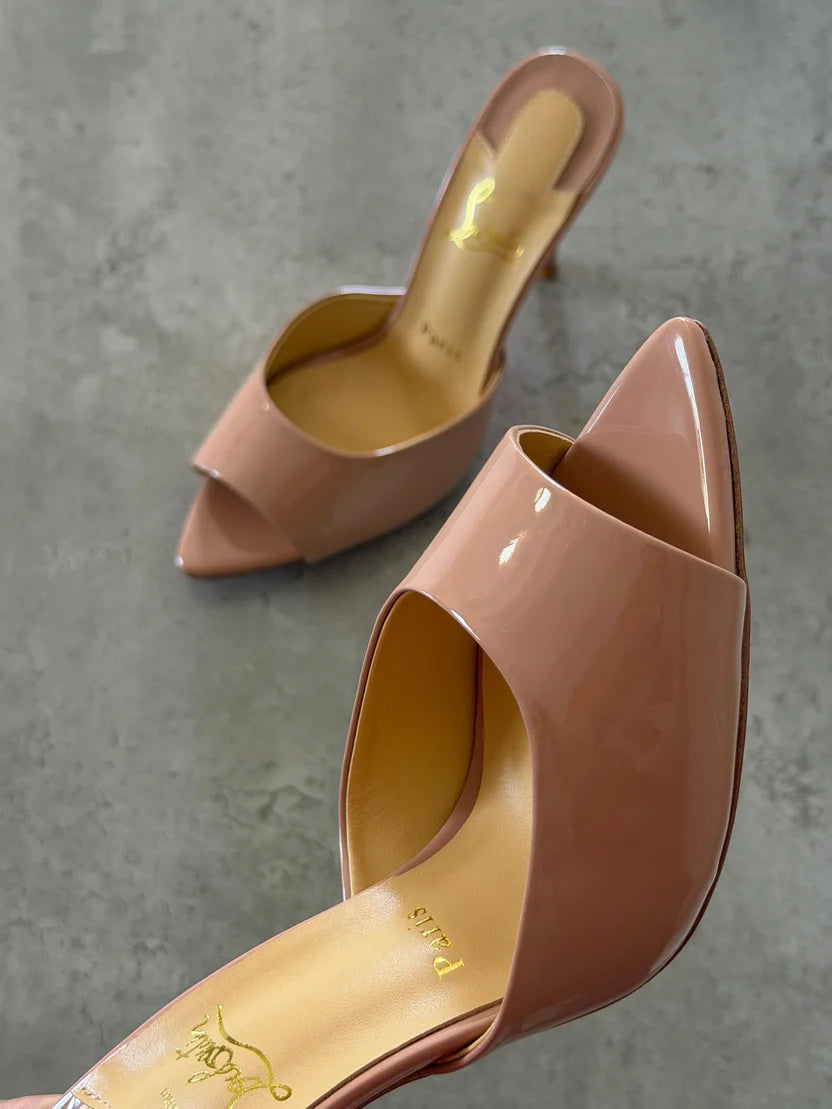 Christian Louboutin Black Me Dolly 100 Mule Sandals