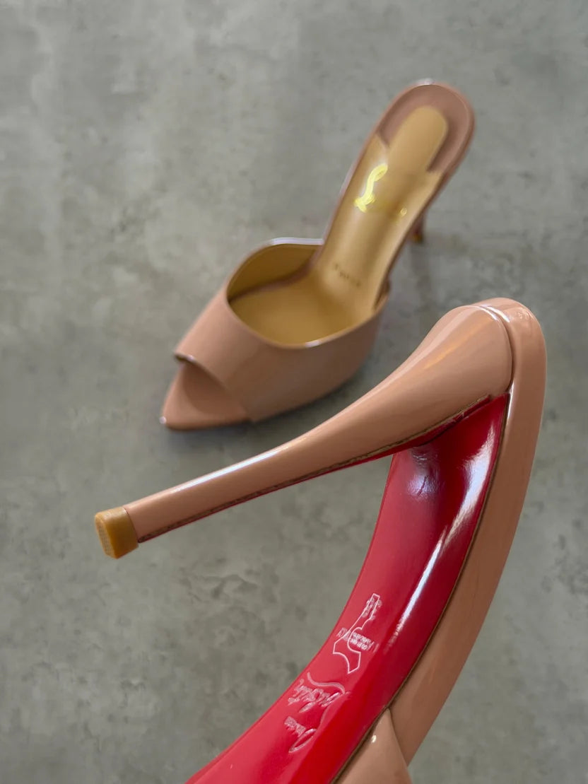Christian Louboutin Black Me Dolly 100 Mule Sandals