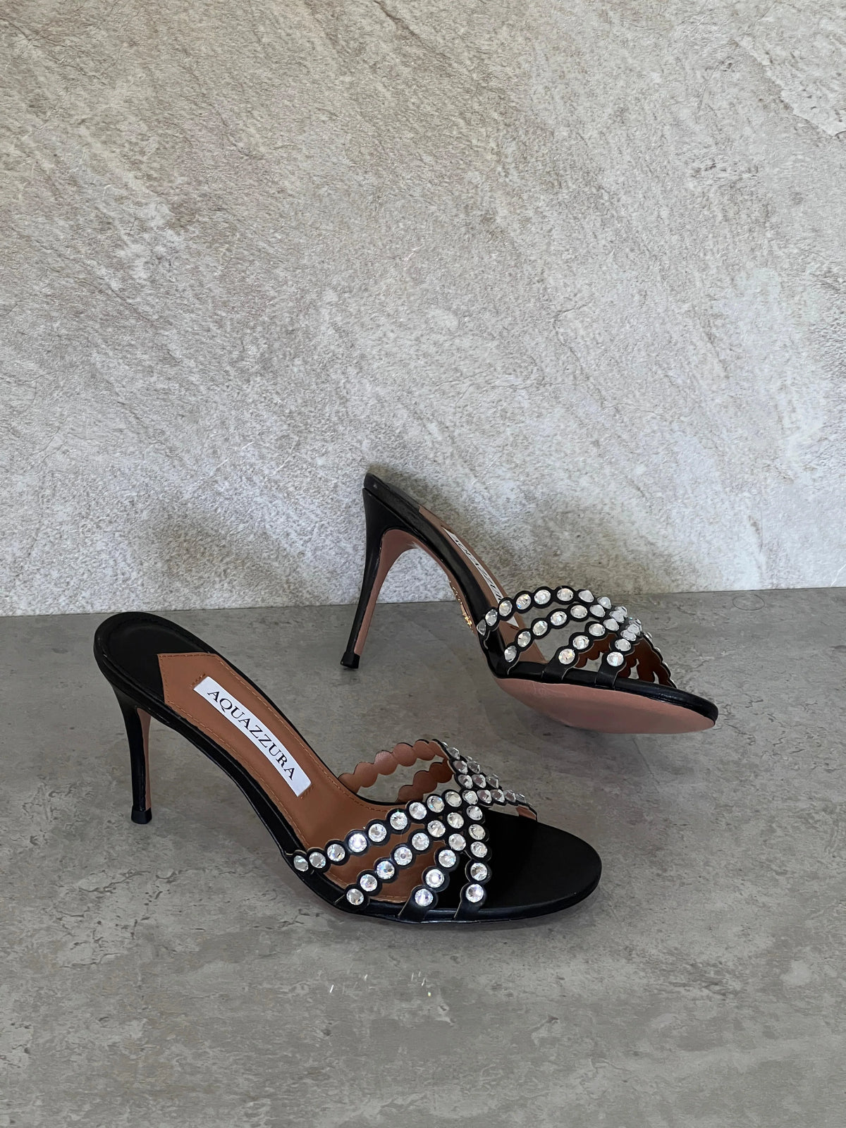 Aquazzura Embellished Tequila Mules 75