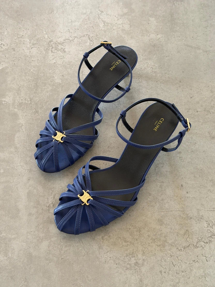 Celine Triomphe Sandals in Lambskin