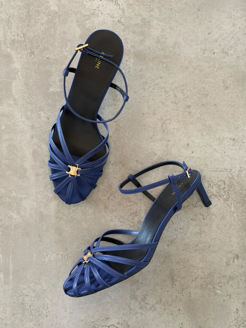 Celine Triomphe Sandals in Lambskin