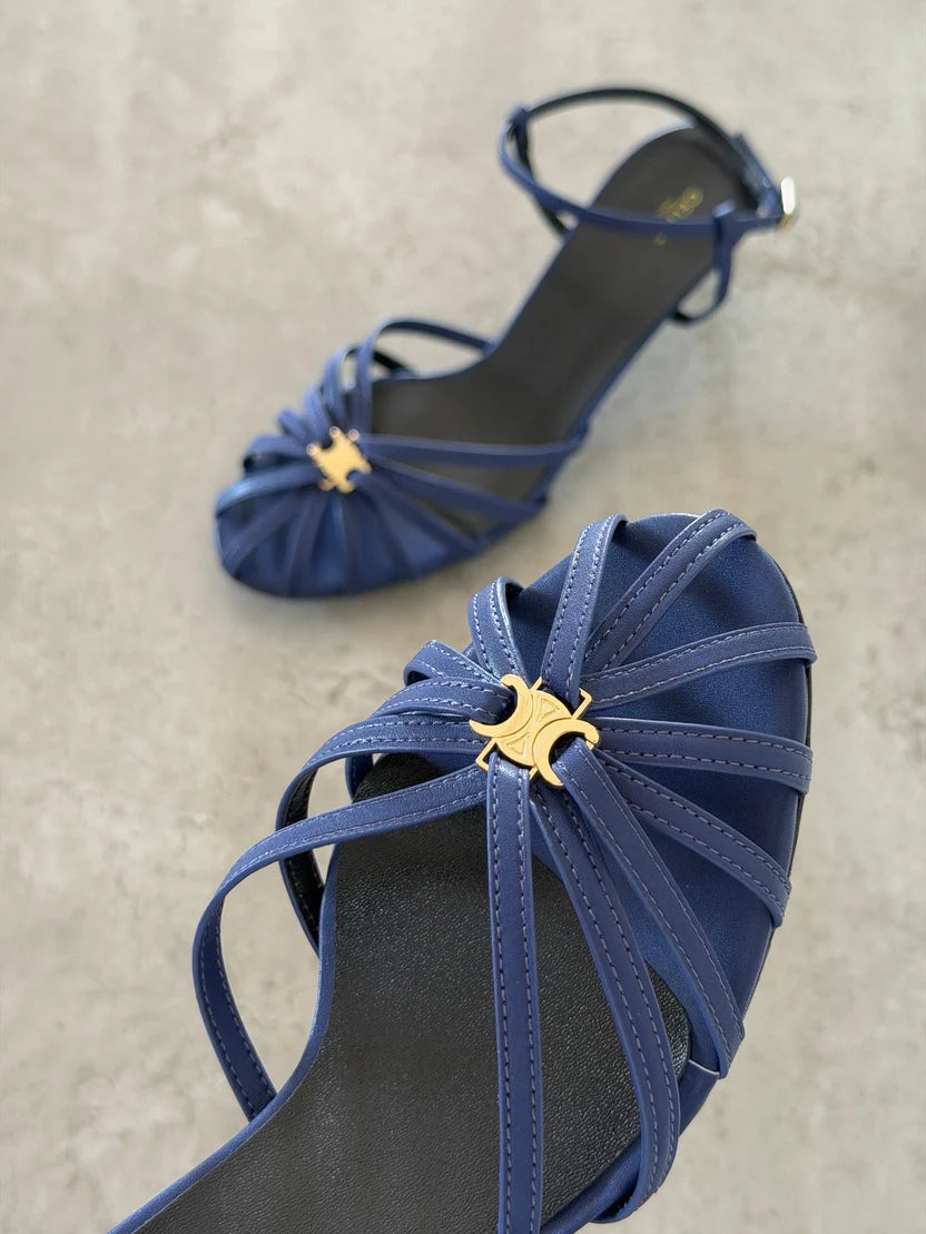 Celine Triomphe Sandals in Lambskin