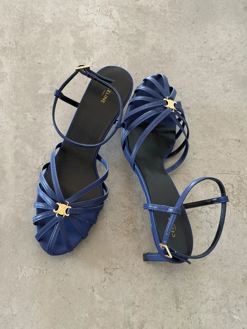 Celine Triomphe Sandals in Lambskin