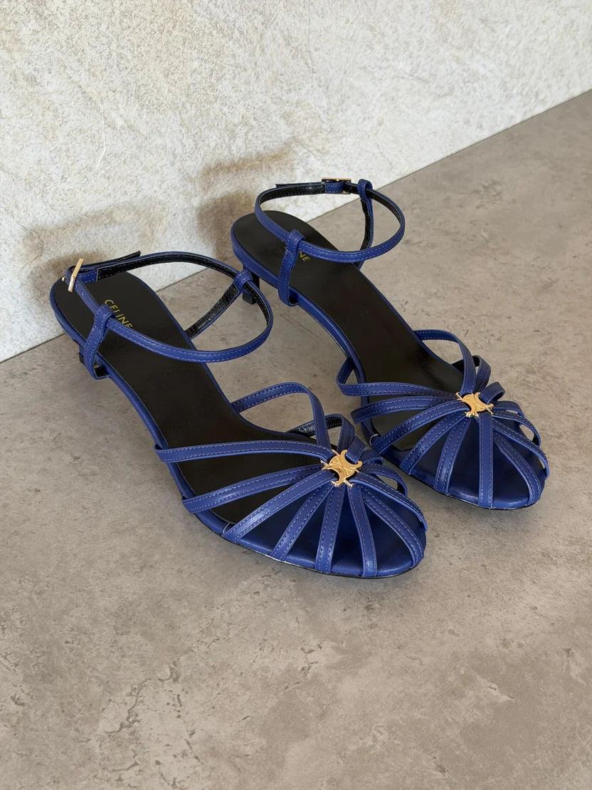 Celine Triomphe Sandals in Lambskin