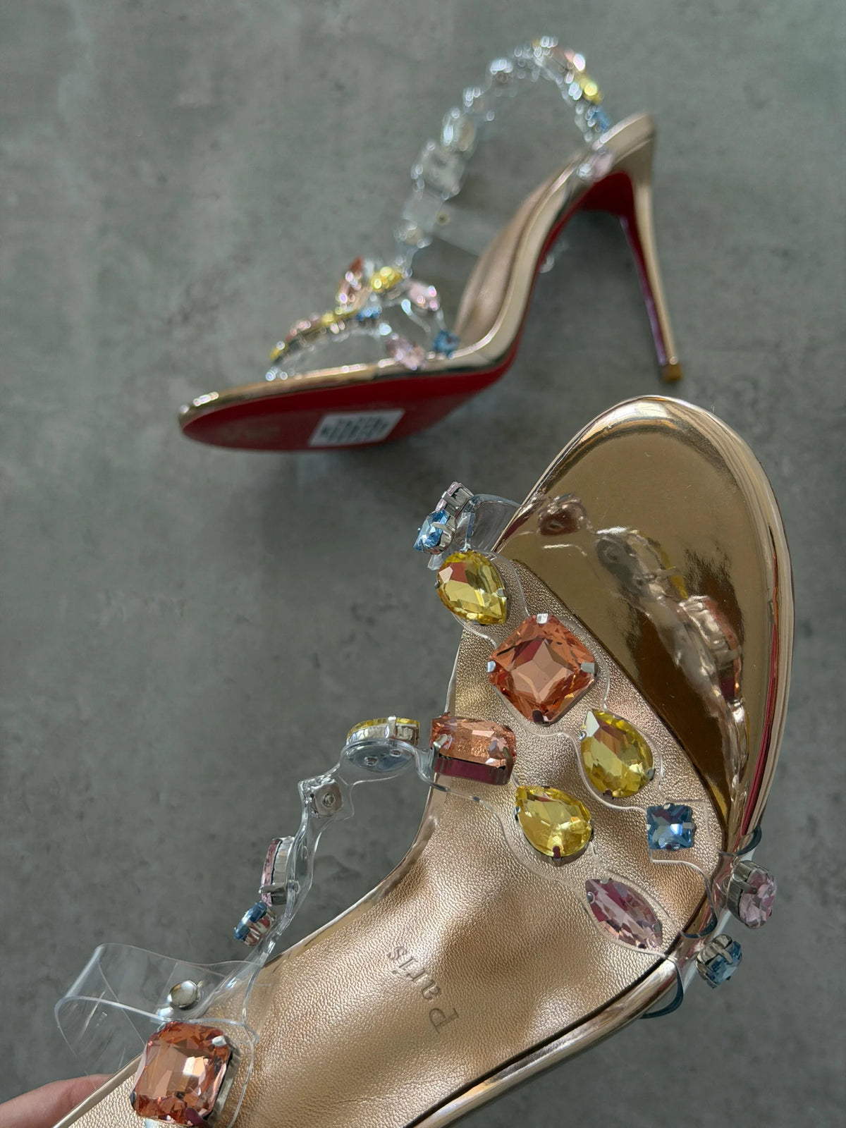 Christian Louboutin Rosa Jewel heel