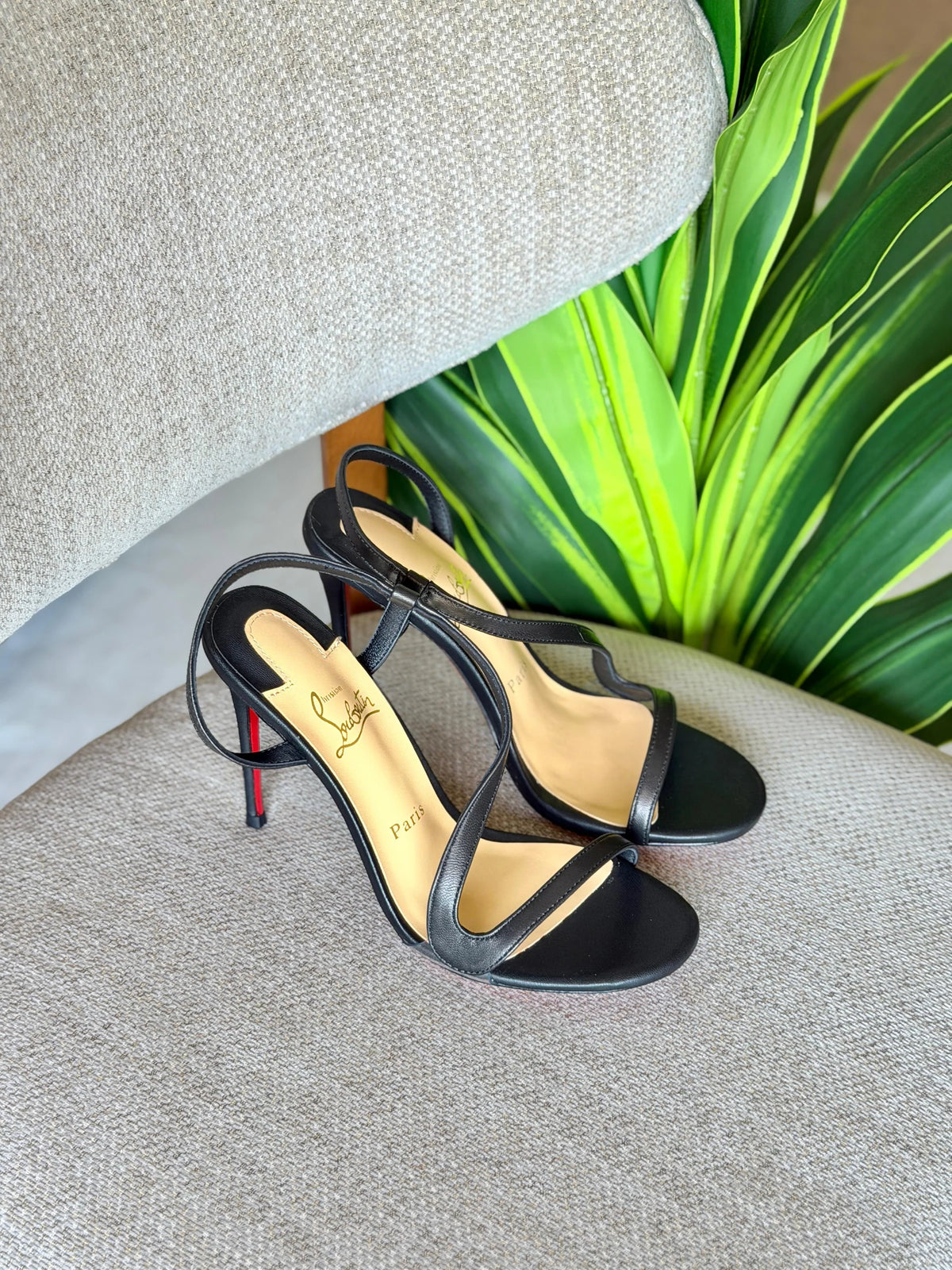 Christian Louboutin Nappa Loubi Queen 120 Pumps