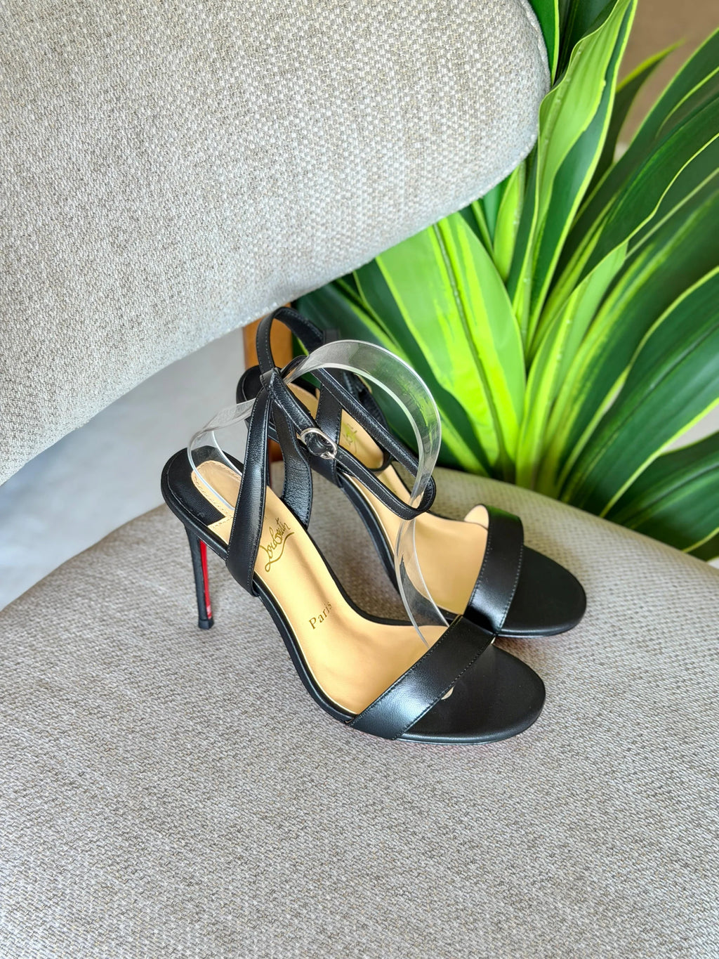 Christian Louboutin Nappa Loubi Queen 120 Pumps