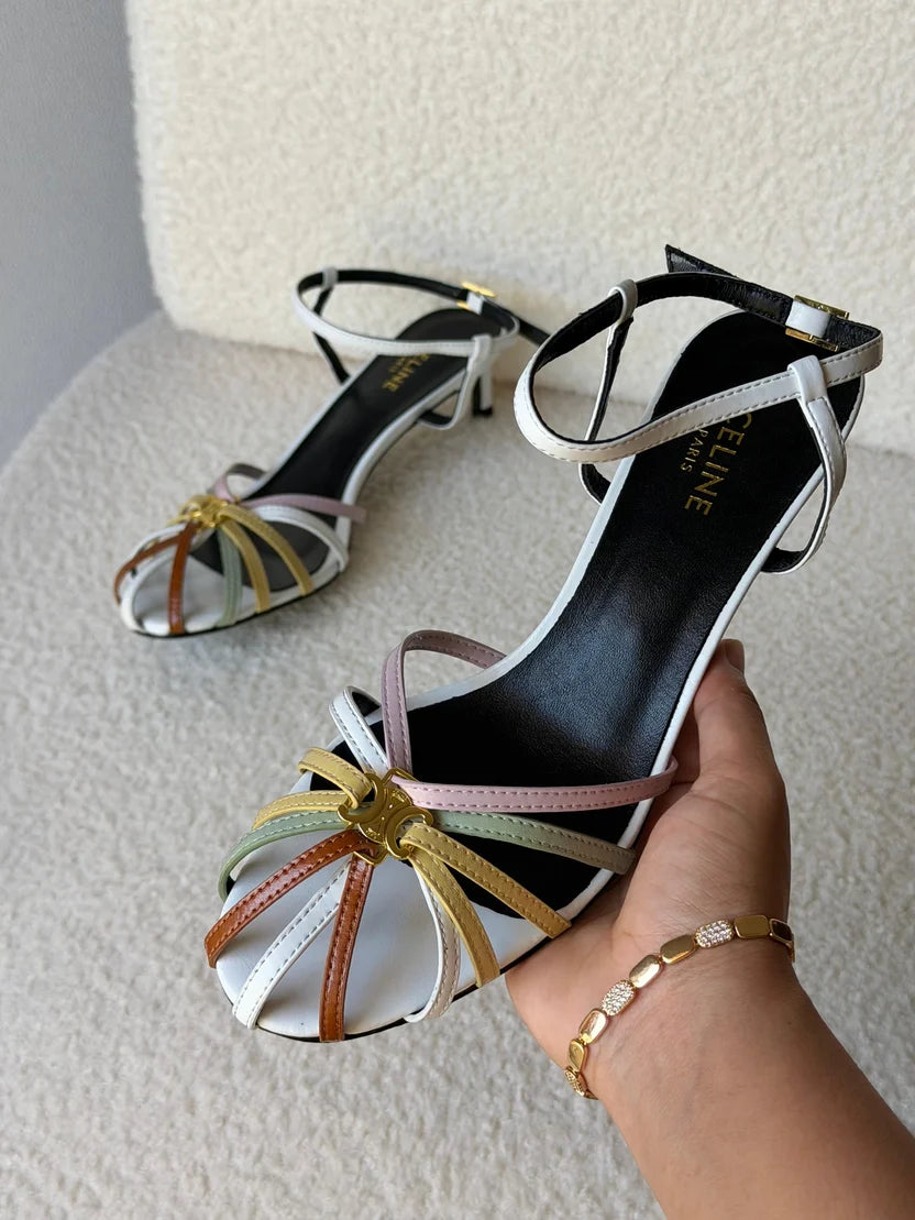 Celine Triomphe Sandals in Lambskin
