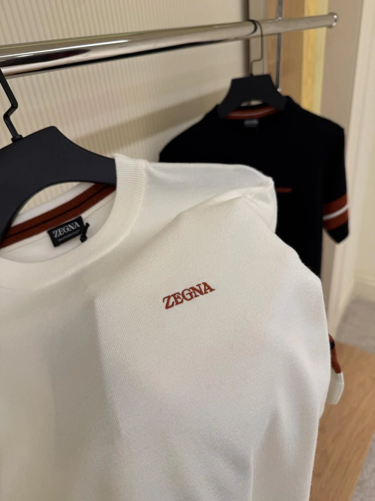 Zegna logo-embroidered T-shirt
