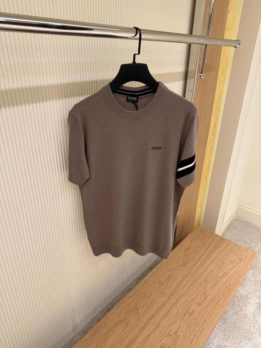Zegna logo-embroidered T-shirt
