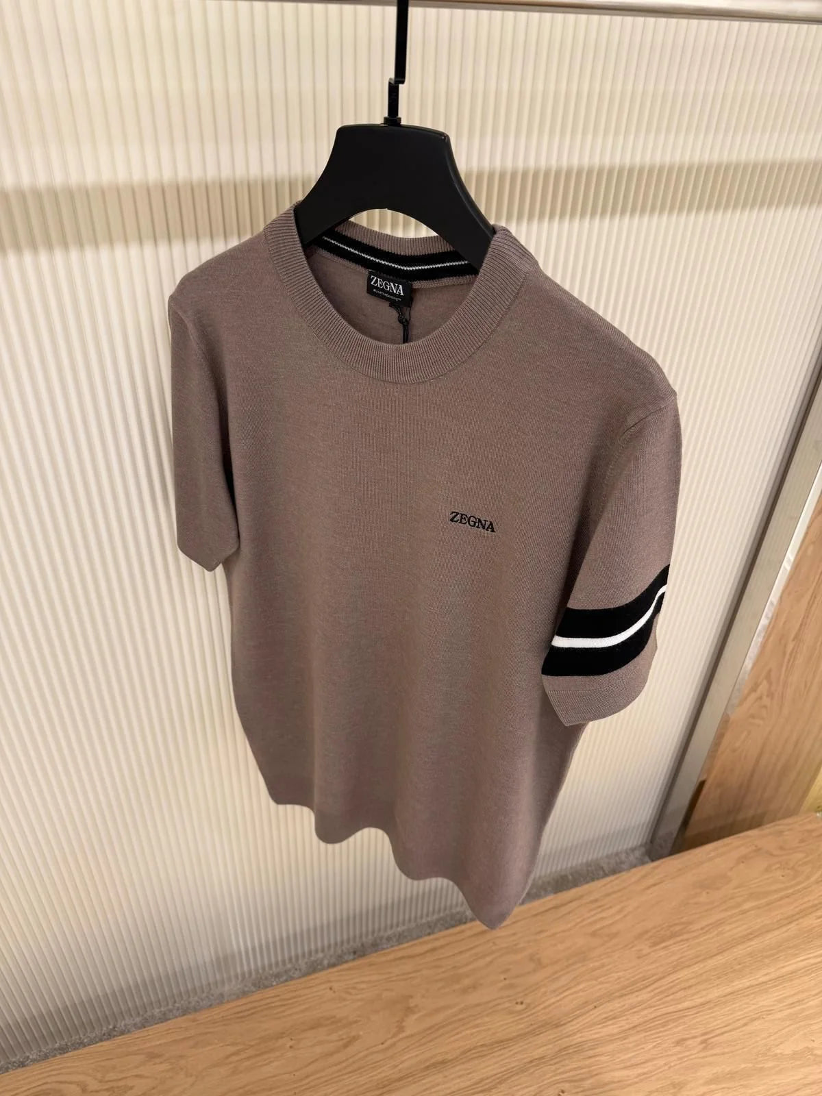 Zegna logo-embroidered T-shirt