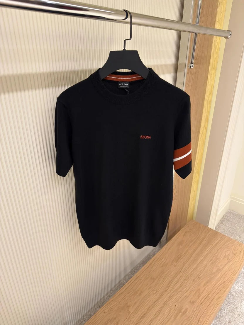 Zegna logo-embroidered T-shirt