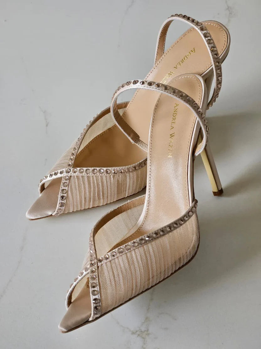 Andrea Wazen Katy 105 slingback pumps