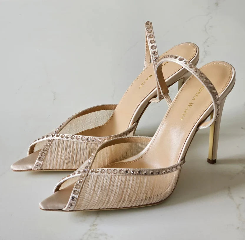 Andrea Wazen Katy 105 slingback pumps