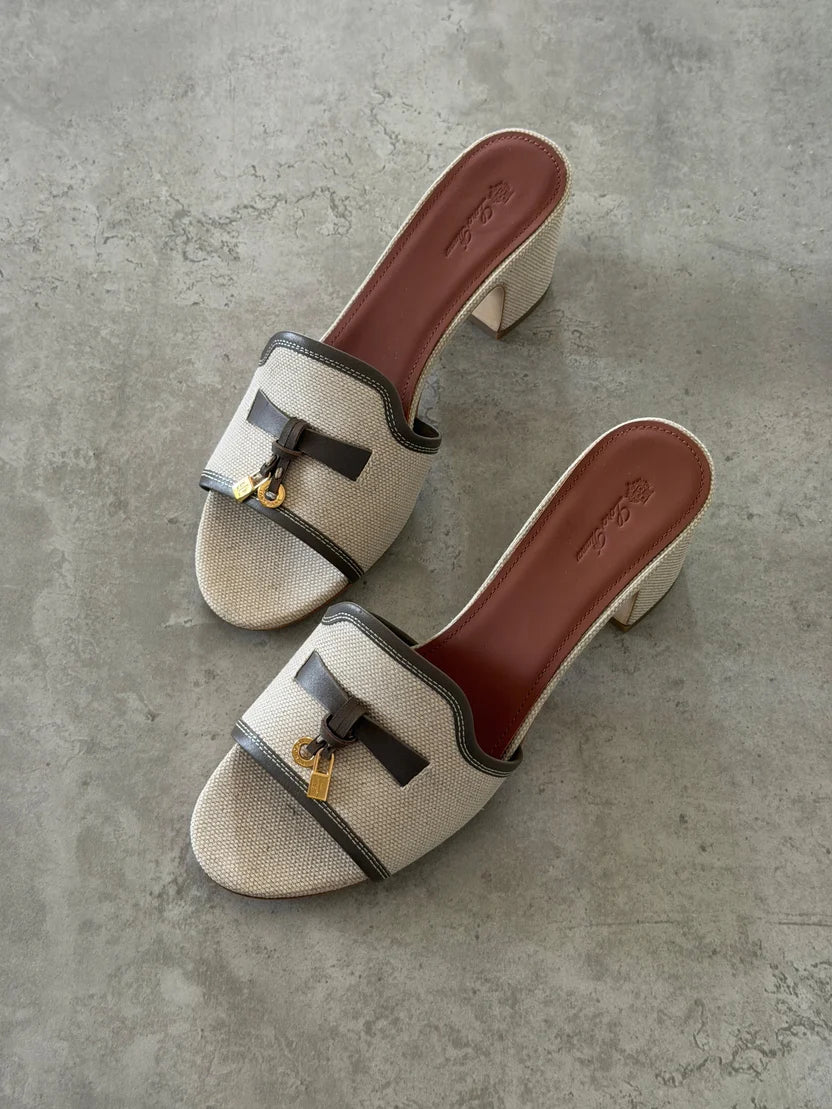 Loro Piana Brown Summer Charms 55 Sandals