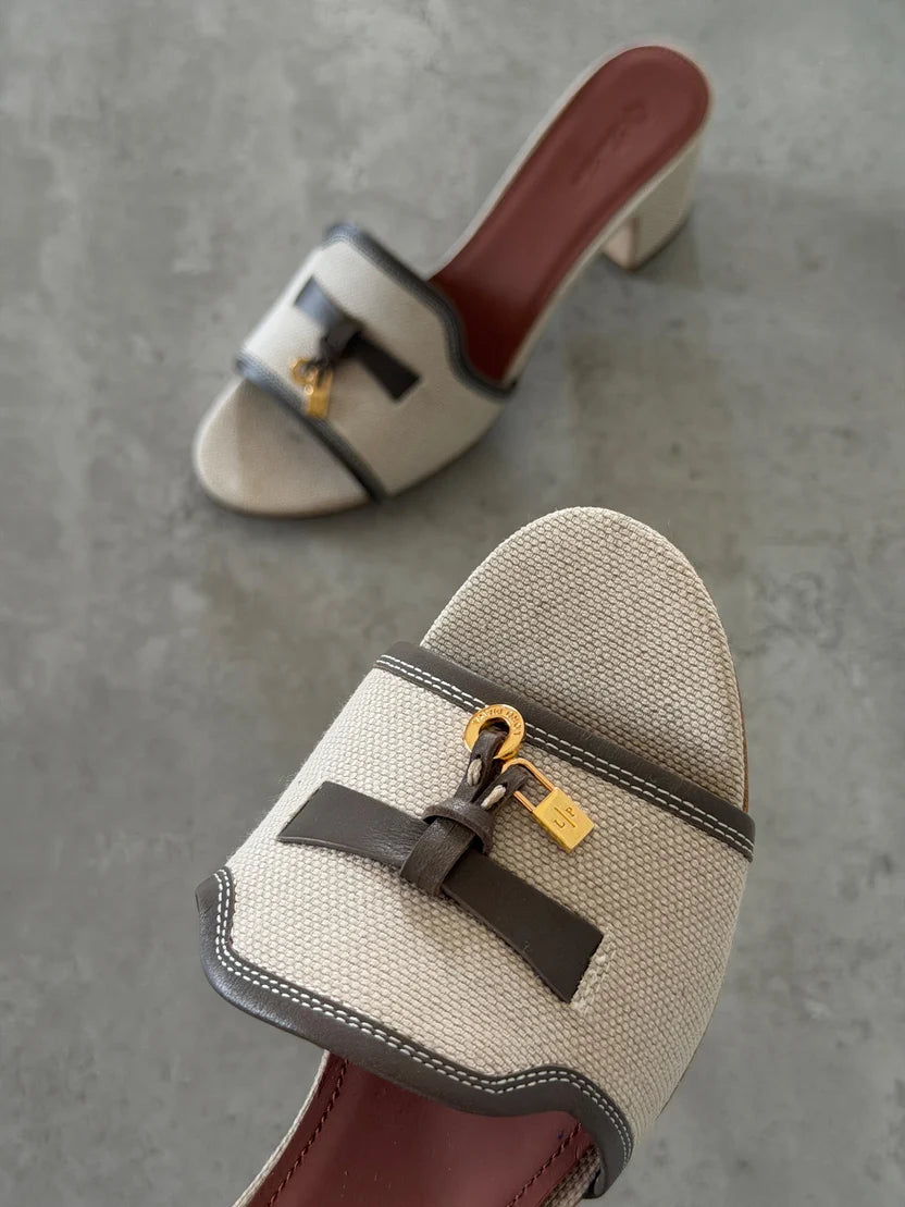 Loro Piana Brown Summer Charms 55 Sandals