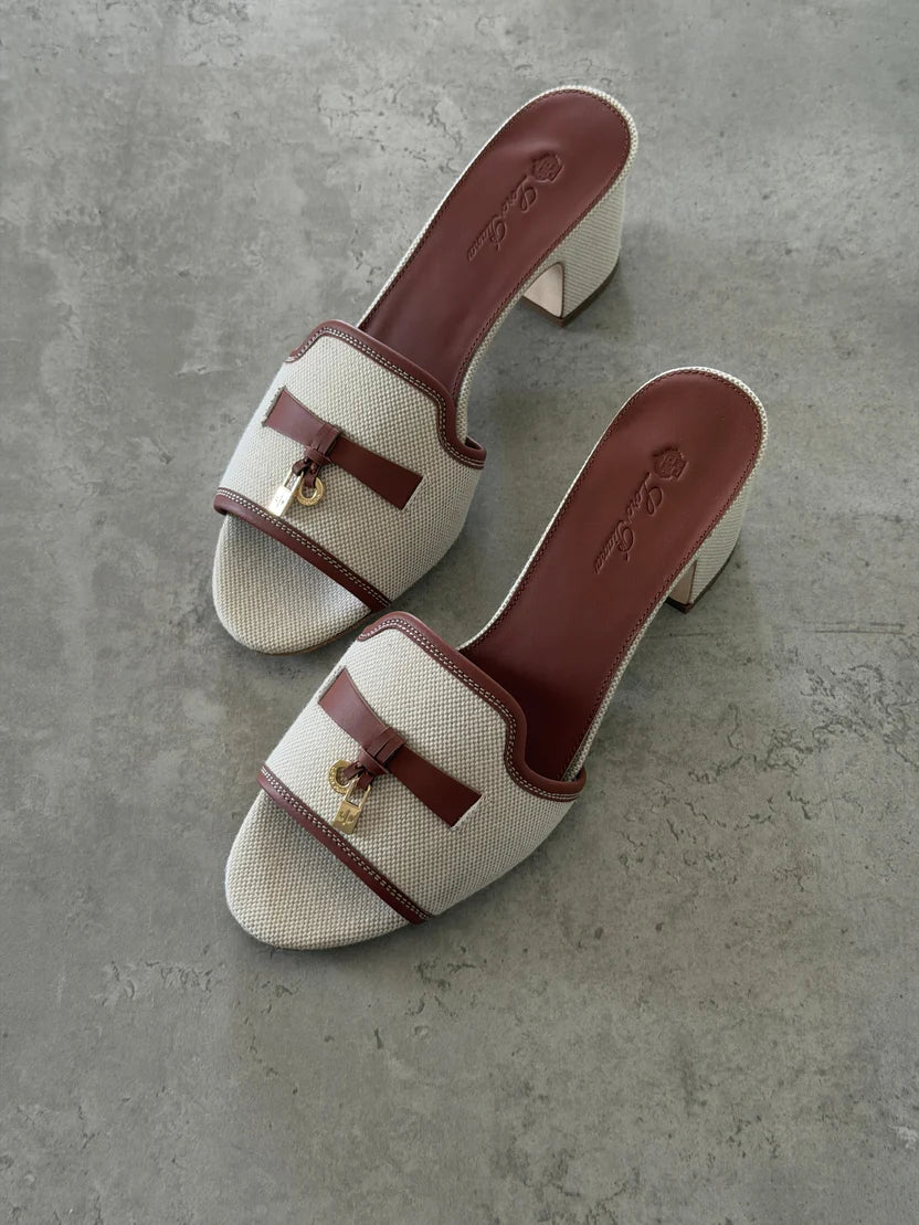 Loro Piana Brown Summer Charms 55 Sandals