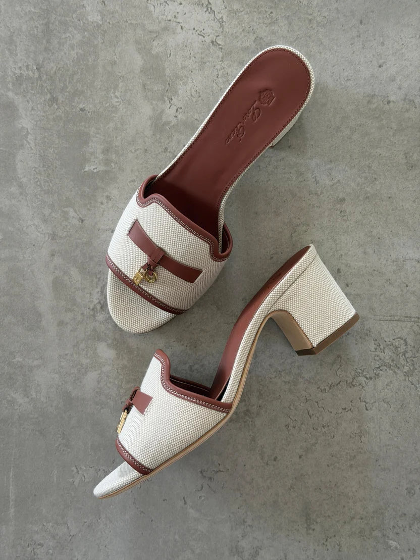 Loro Piana Brown Summer Charms 55 Sandals