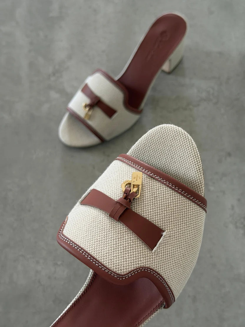 Loro Piana Brown Summer Charms 55 Sandals