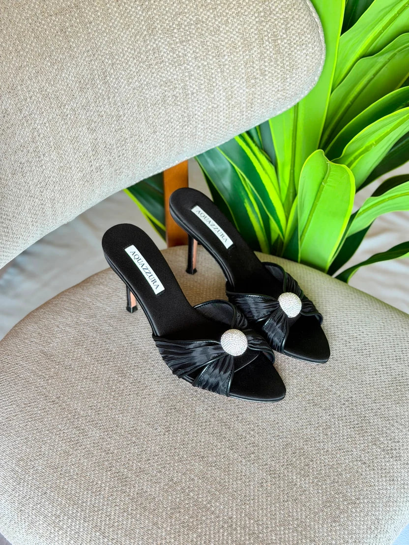 Aquazzura Embellished Mystery Mules 85