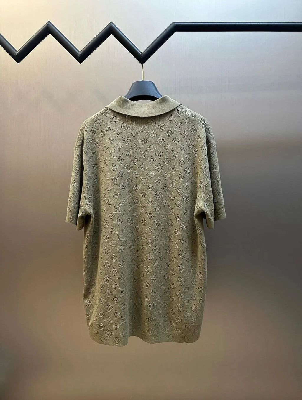 LV Monogram Pointelle Short-Sleeved Polo Shirt