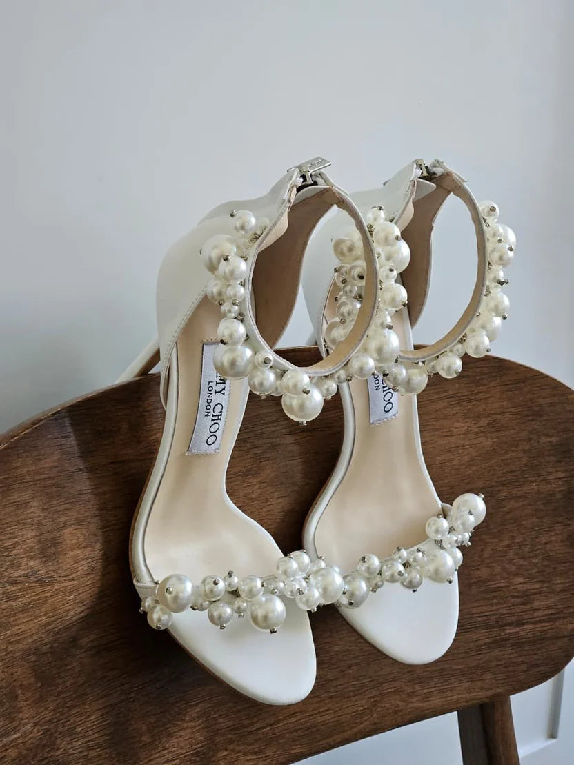 Jimmy Choo Maisel 100 Embellished Leather Sandals