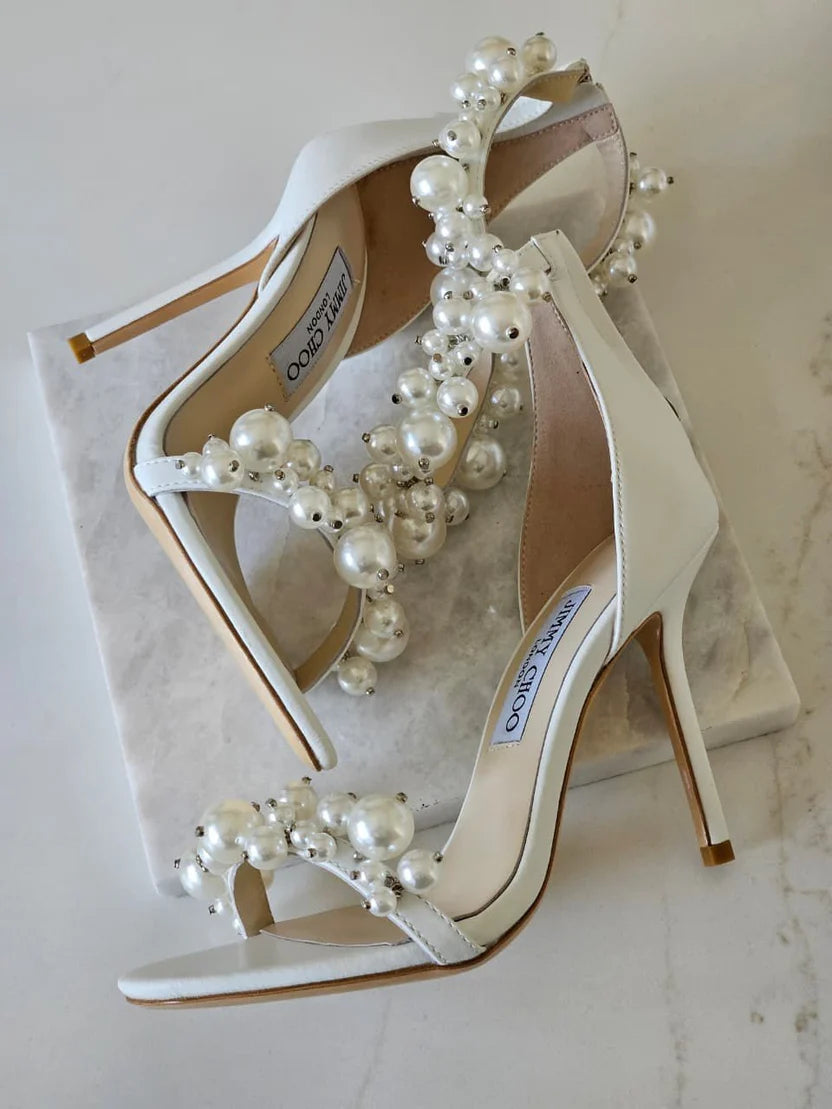 Jimmy Choo Maisel 100 Embellished Leather Sandals