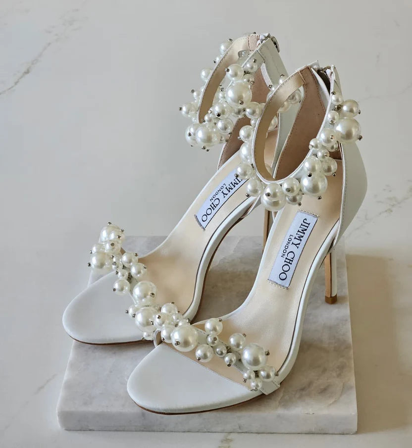 Jimmy Choo Maisel 100 Embellished Leather Sandals