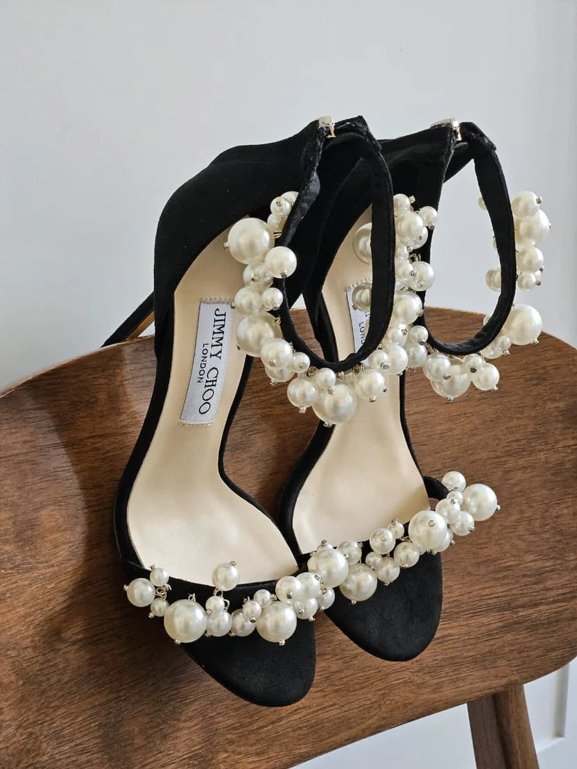 Jimmy Choo Maisel 100 Embellished Leather Sandals