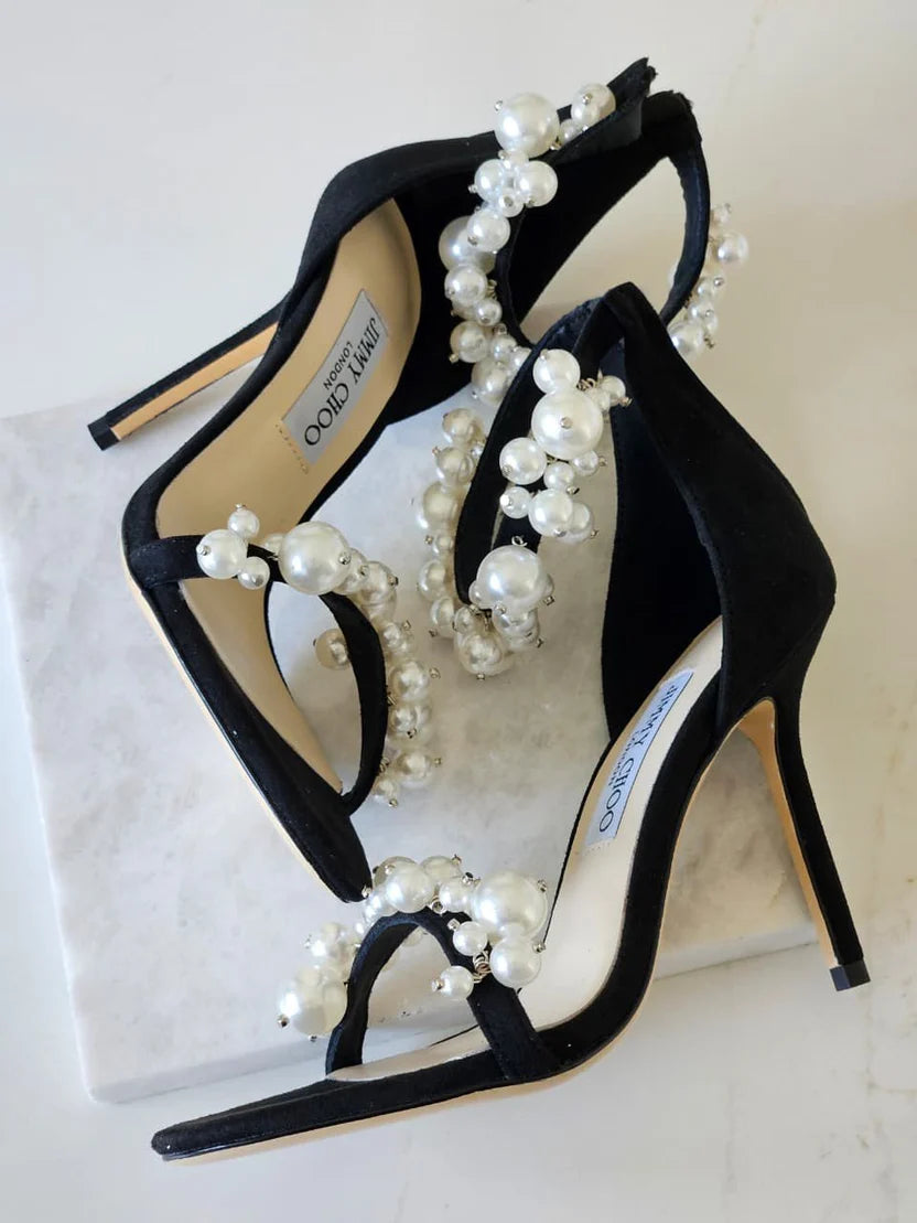 Jimmy Choo Maisel 100 Embellished Leather Sandals