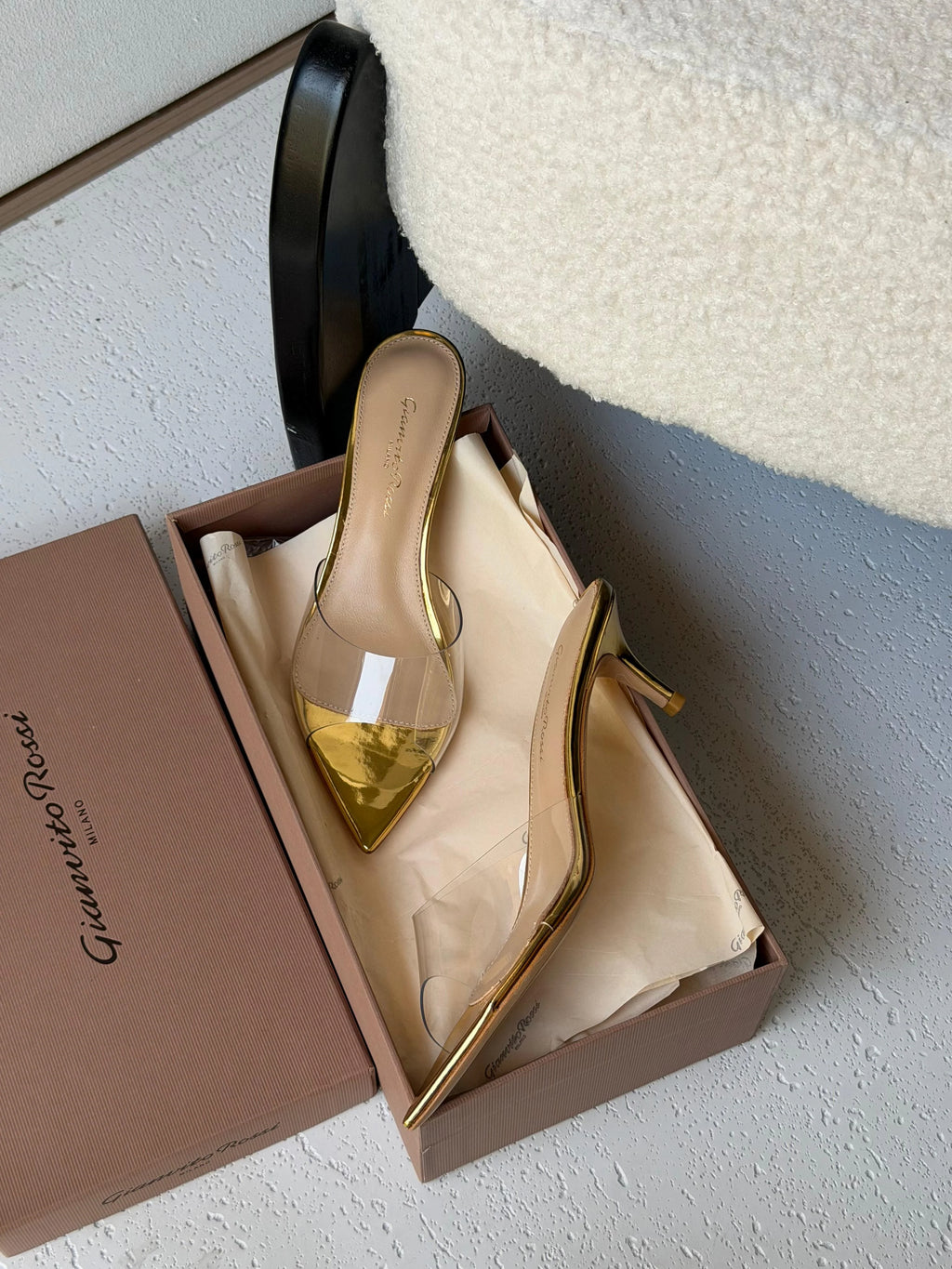 Gianvito Rossi Ellle 55 Mules