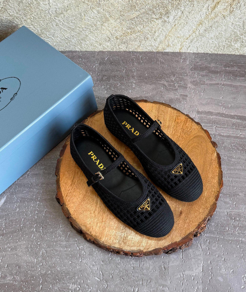 Prada Crochet ballerinas