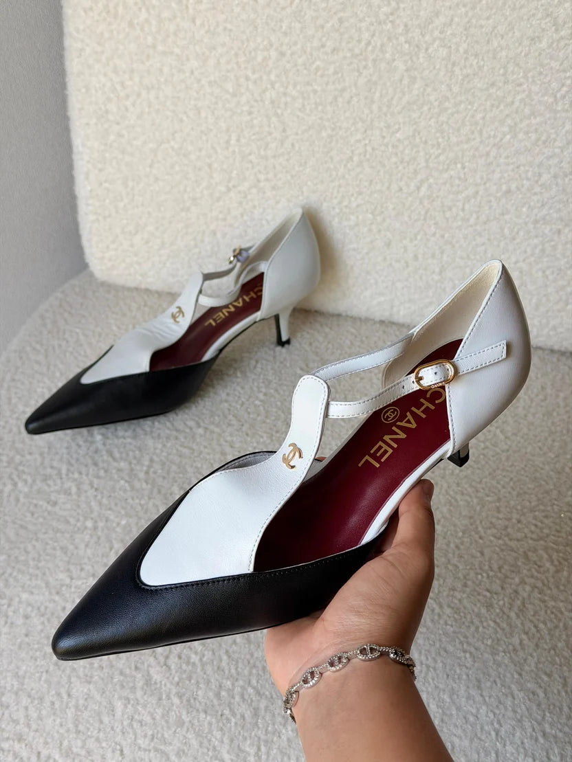 CHANEL Slingbacks - Lambskin & patent calfskin