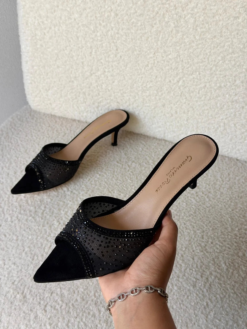 Gianvito Rossi Rania 55 Embellished Mules