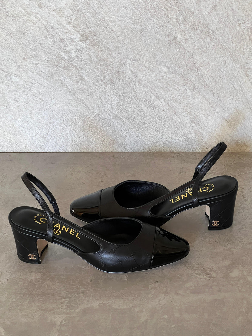 Chanel Slingback Sandals