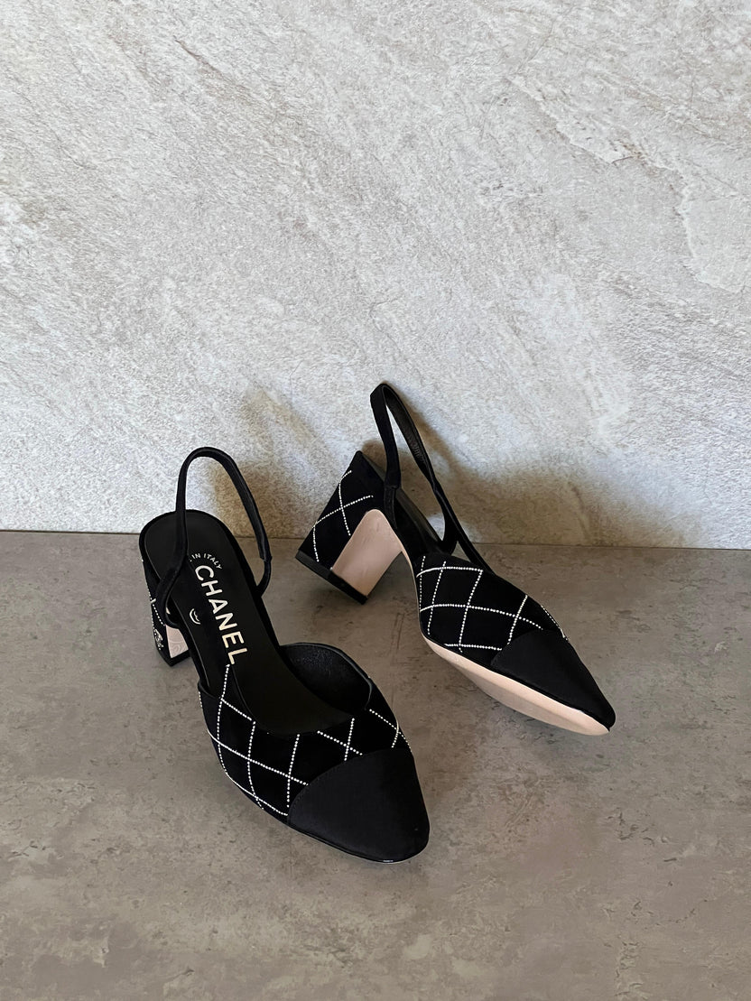 Chanel Slingback Sandals