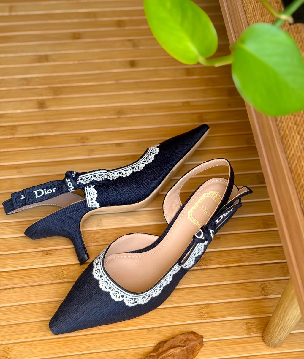 Dior J'Adior Slingback Pump Blue Dior Oblique